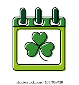 moved color clover plant inside calendar holiday celebration