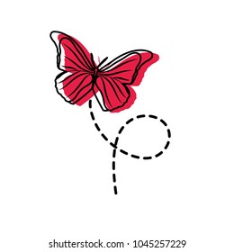 moved color cute butterfly insect animal flying