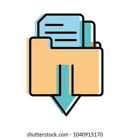 moved color file folder downloading documents information