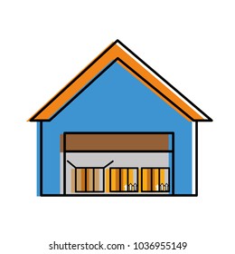 moved color garage store service with delivery package