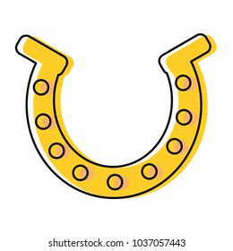 moved color metal horseshoe element accessory design