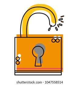 moved color open padlock object to protection information