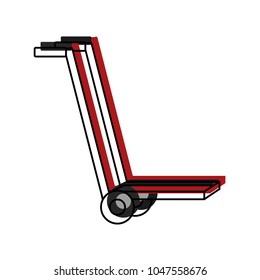 moved color platform trolleys delivery service to package