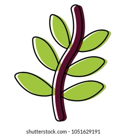 moved color rustic branch with nature leaves design