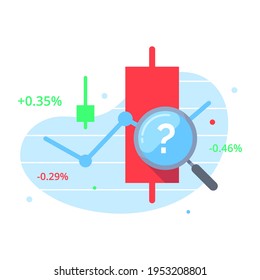 movement chart, stock analysis concept illustration flat design vector eps10. modern graphic element for icon, landing page, empty state ui, infographic, etc