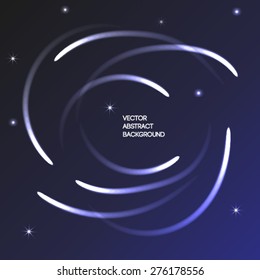 Movement in a circle. Space