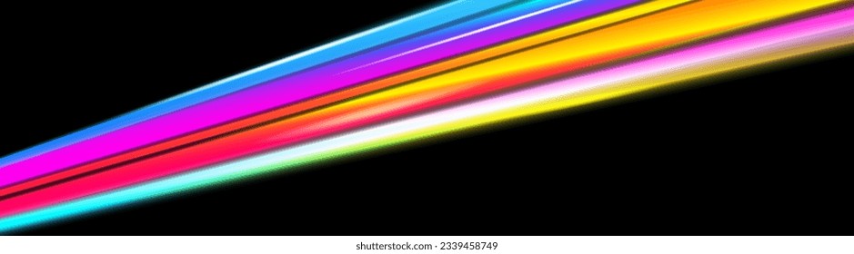 movement of colorful flash light flashing on dark background. colorful high speed light lines with copy space for text. Flash light effect vector illustration