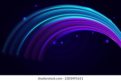 Movement dynamic motion abstract light speed effect blue tech connection innovation future digital technology banner background