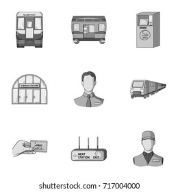 Movement, electric transport and other web icon in monochrome style. Public, transportation, means icons in set collection.