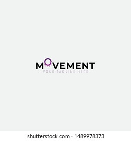 Movement Fast letter O logo abstract