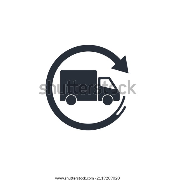Movement of goods. traffic flow. Vector\
illustration isolated on white\
background