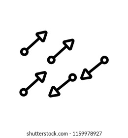 Movement icon vector isolated on white background, Movement transparent sign