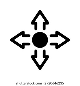 Ilustração de design de símbolo de vetor de ícone de movimento