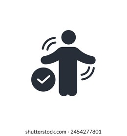 movement icon. vector.Editable stroke.linear style sign for use web design,logo.Symbol illustration.