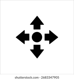 movement icons. simple solid vector