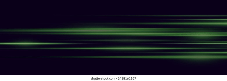 Movement of lines and light glare. On a black background.