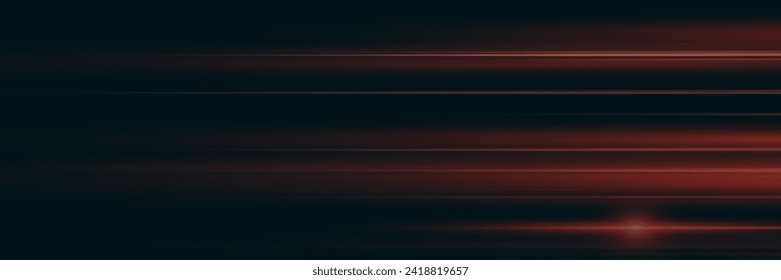 Bewegung der Linien und Lichtblicke. Auf schwarzem Hintergrund.