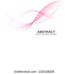 
The movement of the pink lines of an elegant wave on a white background.