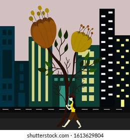 the movement to plant trees and flowers