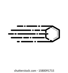Movement of polygons, movement effect - vector