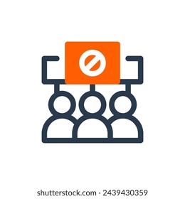 Movimiento para el cambio progresivo Ilustración de iconos vectoriales