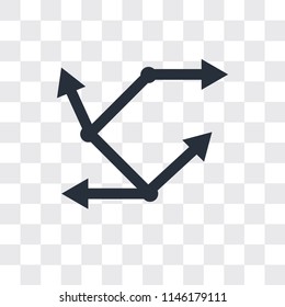 Movement vector icon isolated on transparent background, Movement logo concept