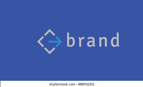 Movement vector logo template. Move icon