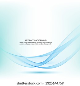 
Movement of a wavy abstract blue wave.