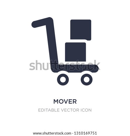 mover icon on white background. Simple element illustration from Food concept. mover icon symbol design.