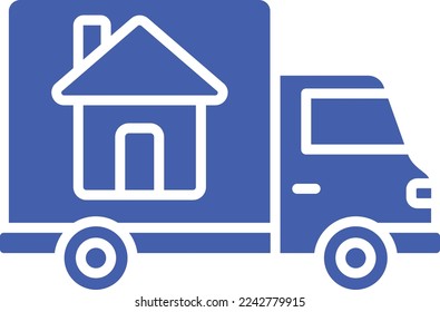 Mover Truck vector icon. Can be used for printing, mobile and web applications.