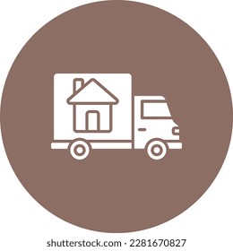 Icono del vector del camión. Se puede usar para imprimir, móviles y aplicaciones web.