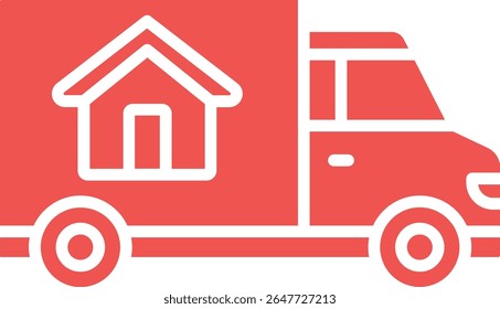 Ícone de vetor Mover Truck. Pode ser usado para impressão, aplicativos móveis e da Web.