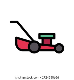 mover vector flat color icon 
