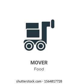 Mover vector icon on white background. Flat vector mover icon symbol sign from modern food collection for mobile concept and web apps design.