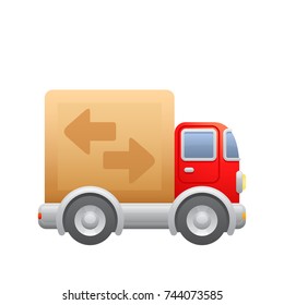 Movers Truck -  of the Realistic Icons Collection . A professional, realistic, pixel aligned icon.