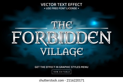 Movie 3D editable text effect template