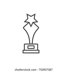 Movie award line icon.