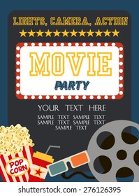 Movie Birthday Party Invitation