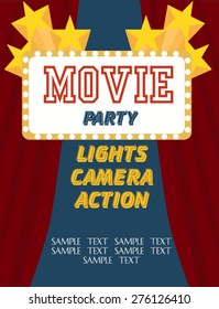 Movie Birthday Party Invitation