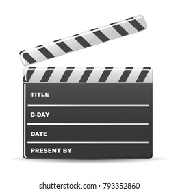 Movie board – vector