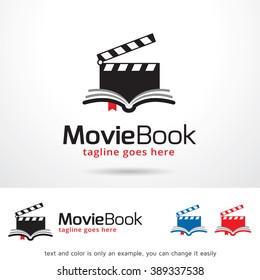 Movie Book Logo Template Design Vector 
