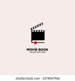 Movie Book logo template, vector illustration - Vector