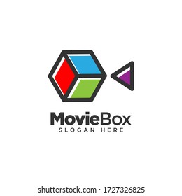 Movie Box Logo Design Template