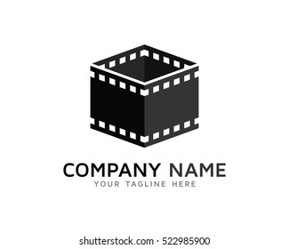 Movie Box Logo Design Template