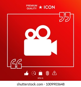 Movie camera icon