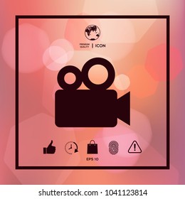 Movie camera icon