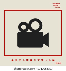 Movie camera icon