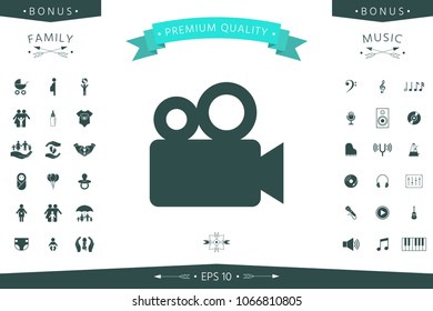 Movie camera icon
