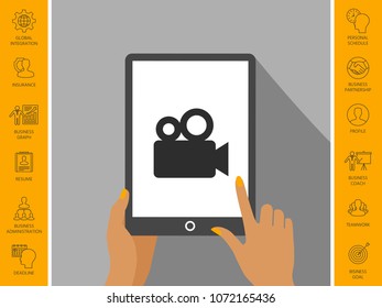 Movie camera icon