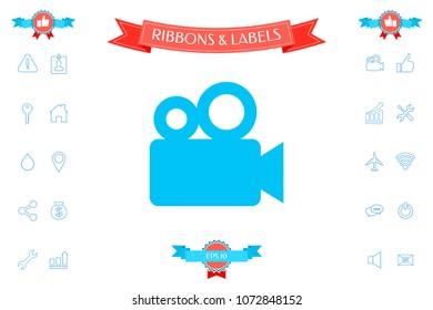 Movie camera icon